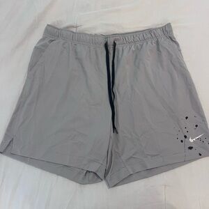 Nike Gray Athletic Shorts with Elastic Waistband